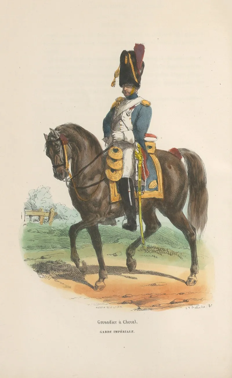 Grenadier A Cheval Garde Imperiale by Hippolyte Bellangé - Canvas Print