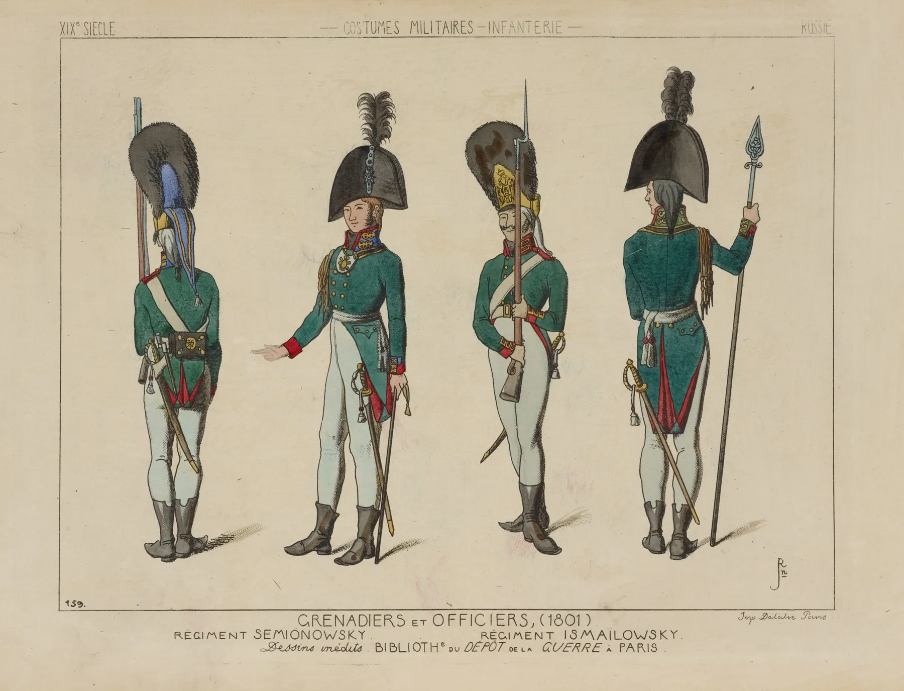 Grenadiers Et Officiers 1801