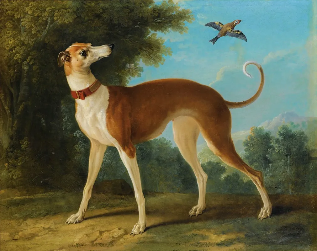 Greyhound In A Landscape