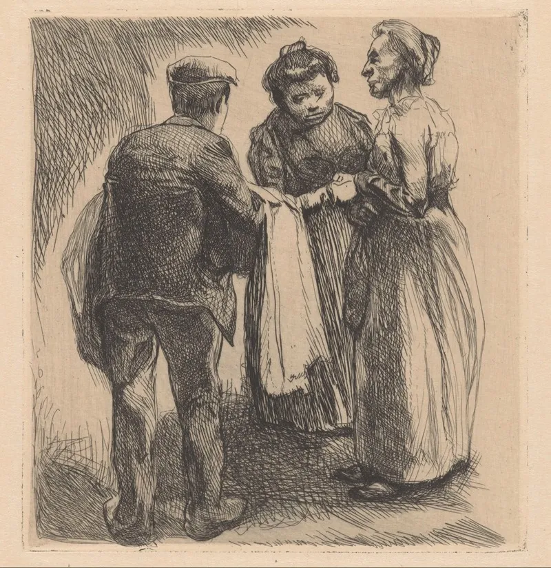 Groep Van Twee Vrouwen En Een Man