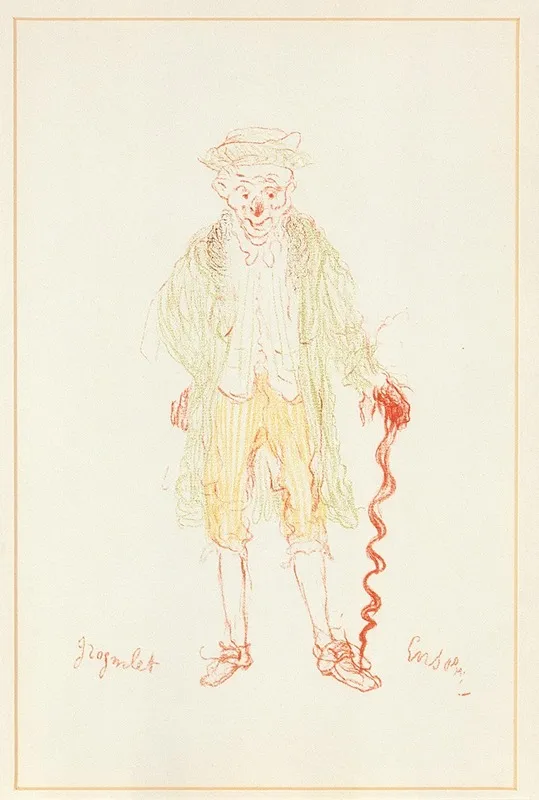 Grognelet by James Ensor - Canvas Print