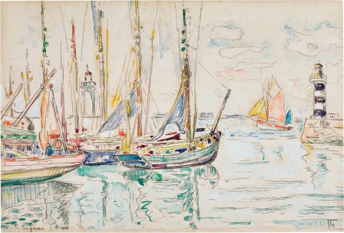 Groix by Paul Signac - Canvas Print