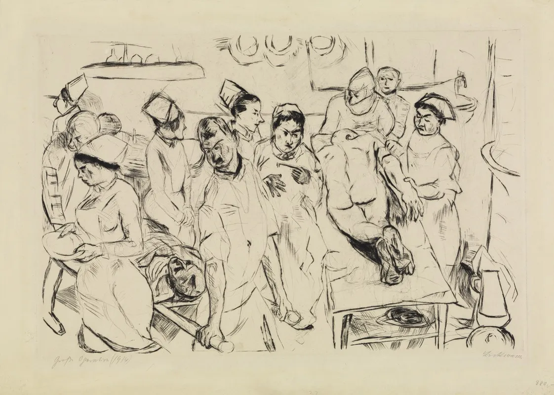 Grose Operation by Max Beckmann - Canvas Print