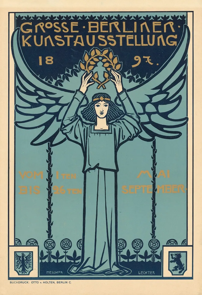 Grosse Berliner Kunstausstellung by Melchior Lechter - Canvas Print