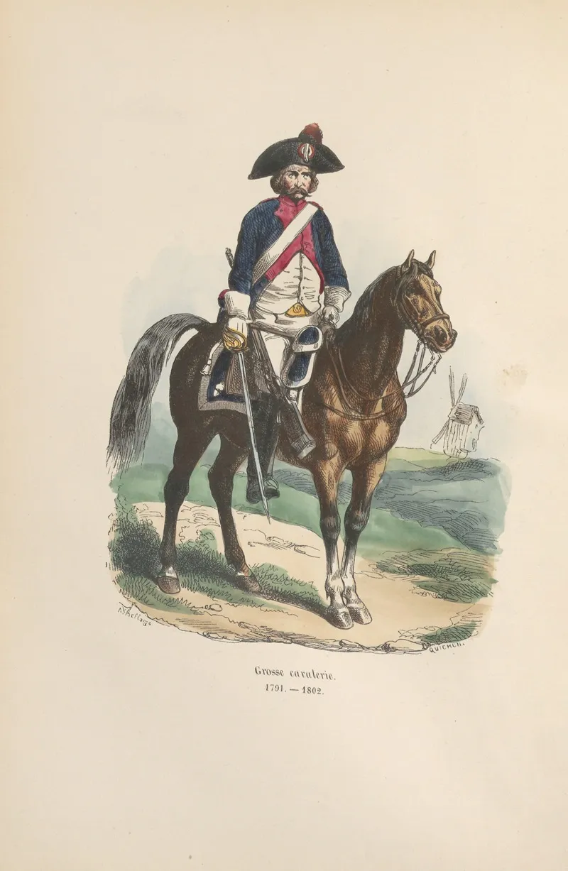 Grosse Cavalerie 1791 1802 by Hippolyte Bellangé - Canvas Print