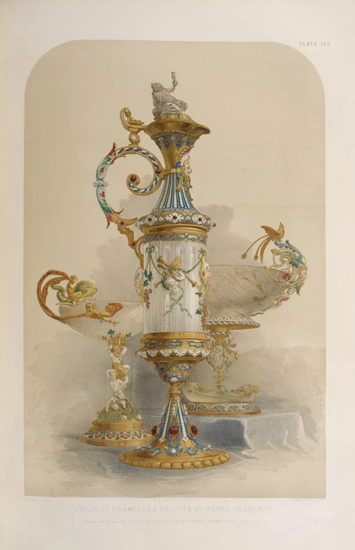 Group Of Enamelled Objects