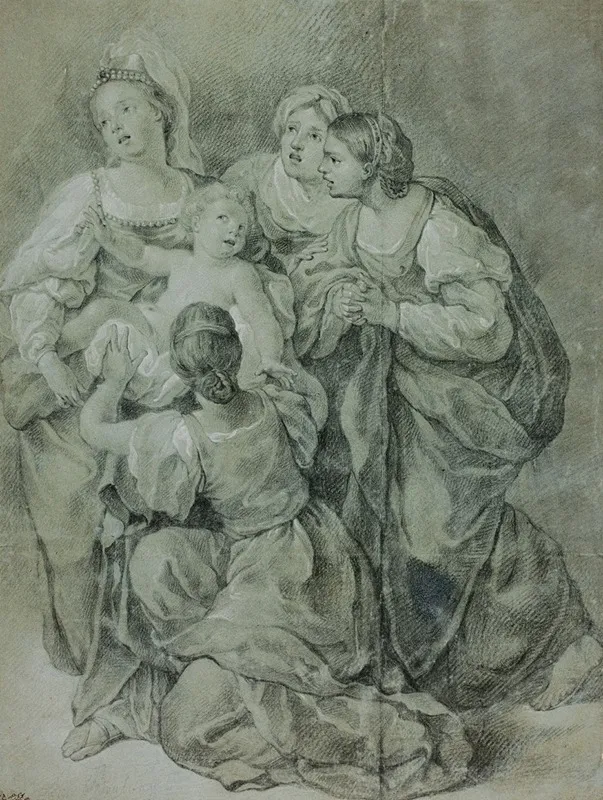 Group Of Four Women And Child
