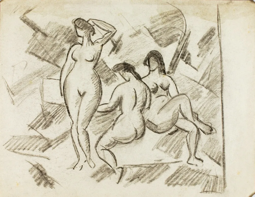 Group Of Three Female Nudes 2