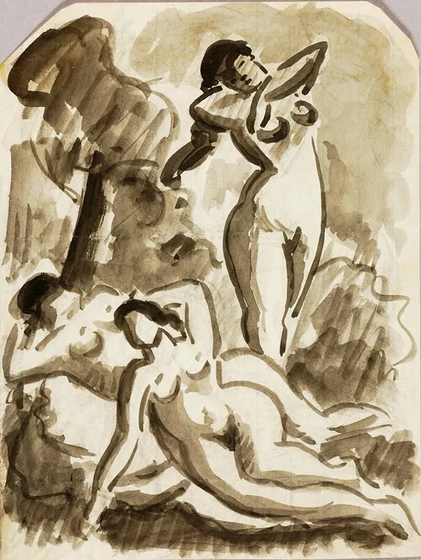 Group Of Three Nudes