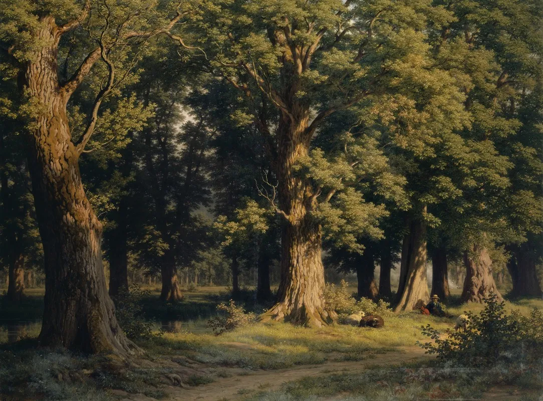 Grove Near Lucerne by Robert Zünd - Canvas Print