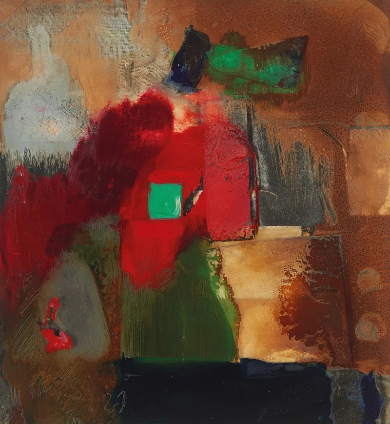 Grunviereck by Kurt Schwitters - Canvas Print