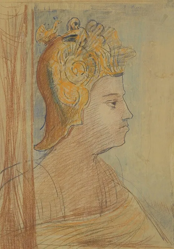 Guerrier by Odilon Redon - Canvas Print