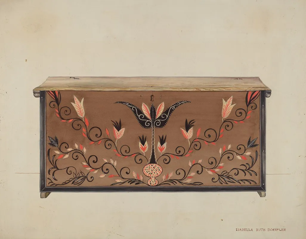 Guilford Blanket Chest by Isabella Ruth Doerfler - Canvas Print