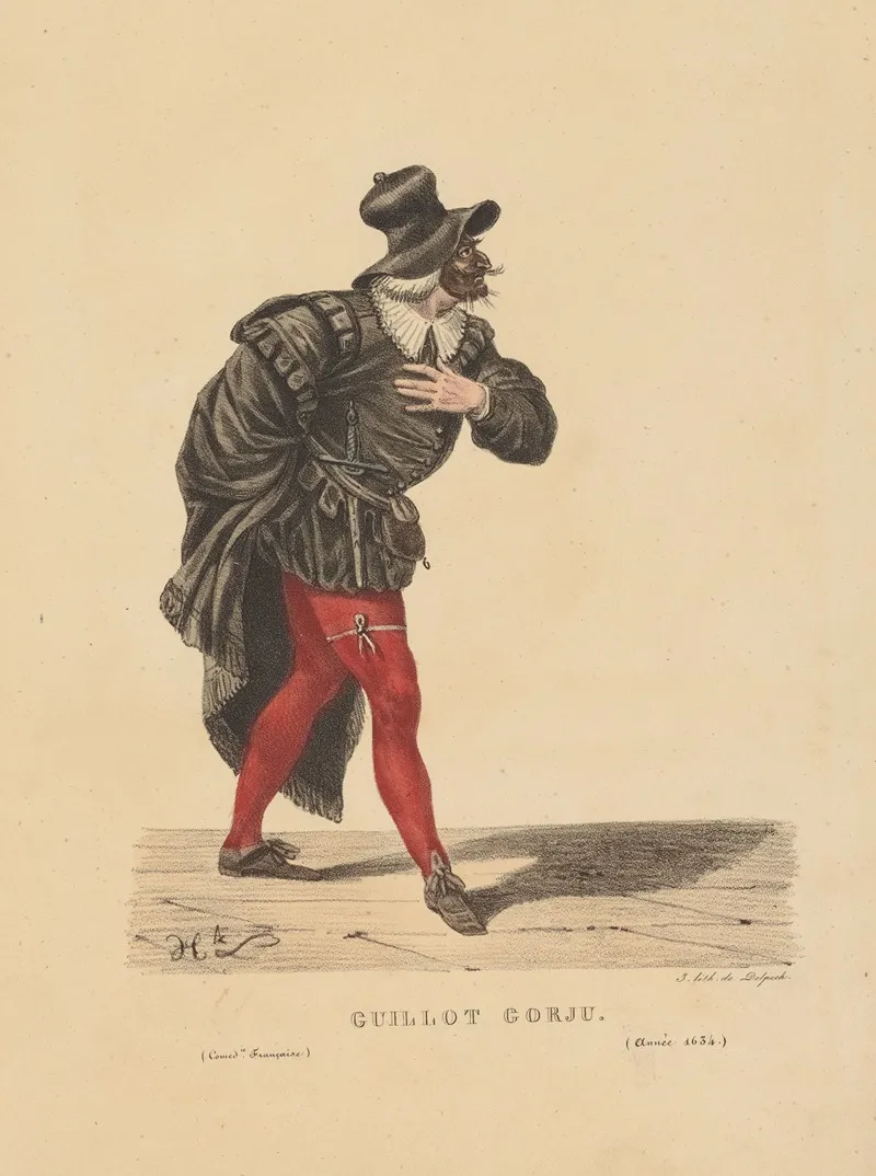 Guillot Corju by Hippolyte Lecomte - Canvas Print