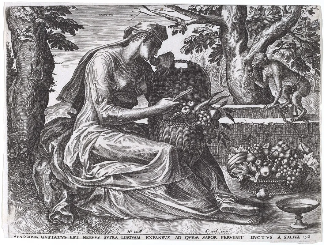 Gustus by Cornelis Cort - Canvas Print