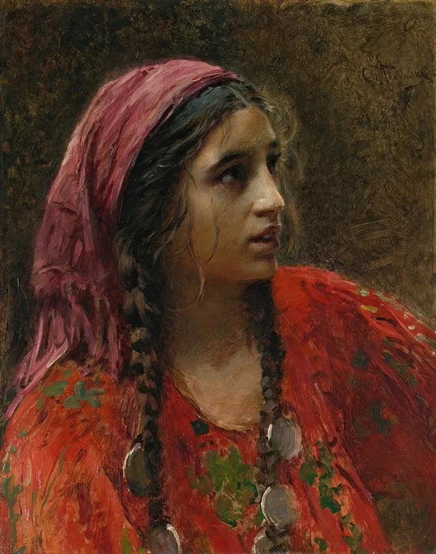 Gypsy 2 by Konstantin Egorovich Makovsky - Canvas Print