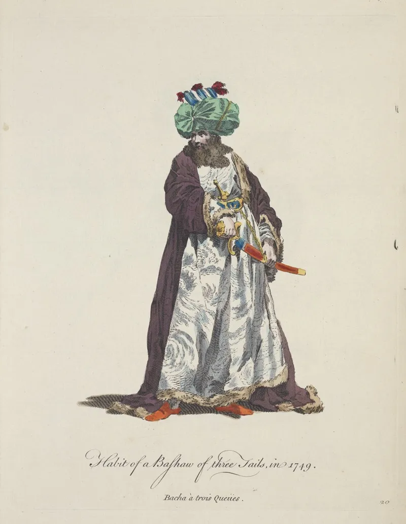 Habit Of A Bashaw Of Three Tails In 1749 Bacha A Trois Queiis