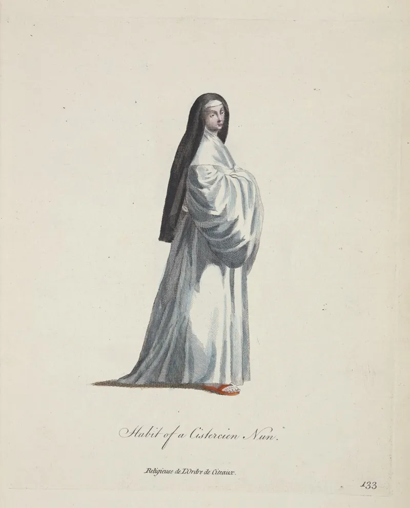 Habit Of A Cistercian Nun Religieuse De Lordre De Citeaux