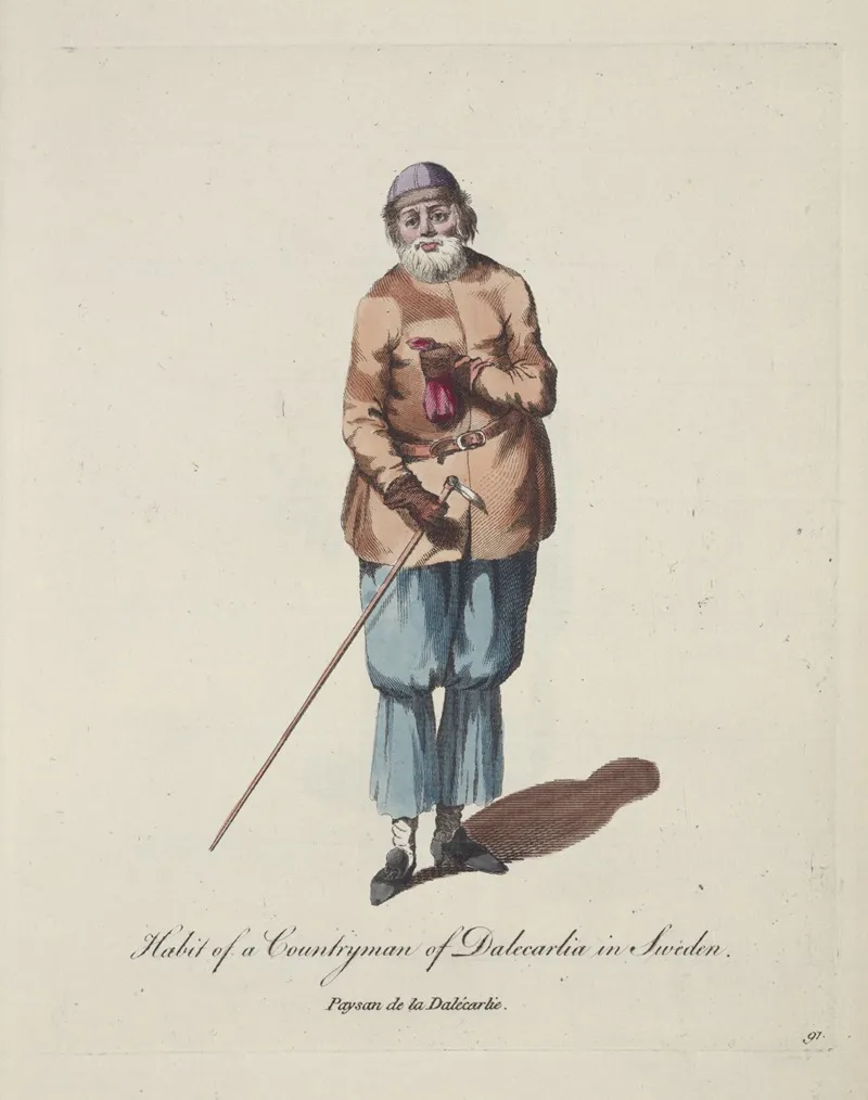 Habit Of A Countryman Of Dalecarlia In Sweden Paysan De La Dalecarlie