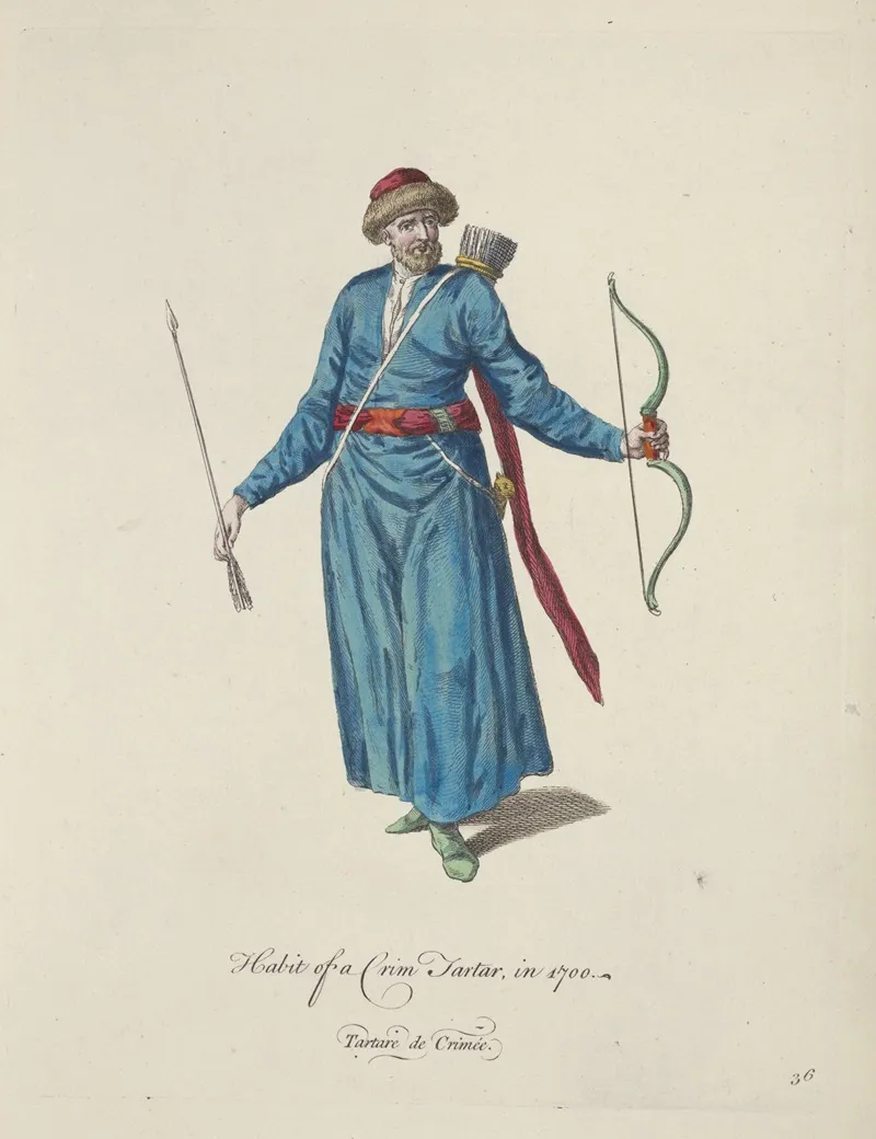 Habit Of A Crim Tartare In 1700 Tartare De Crimee