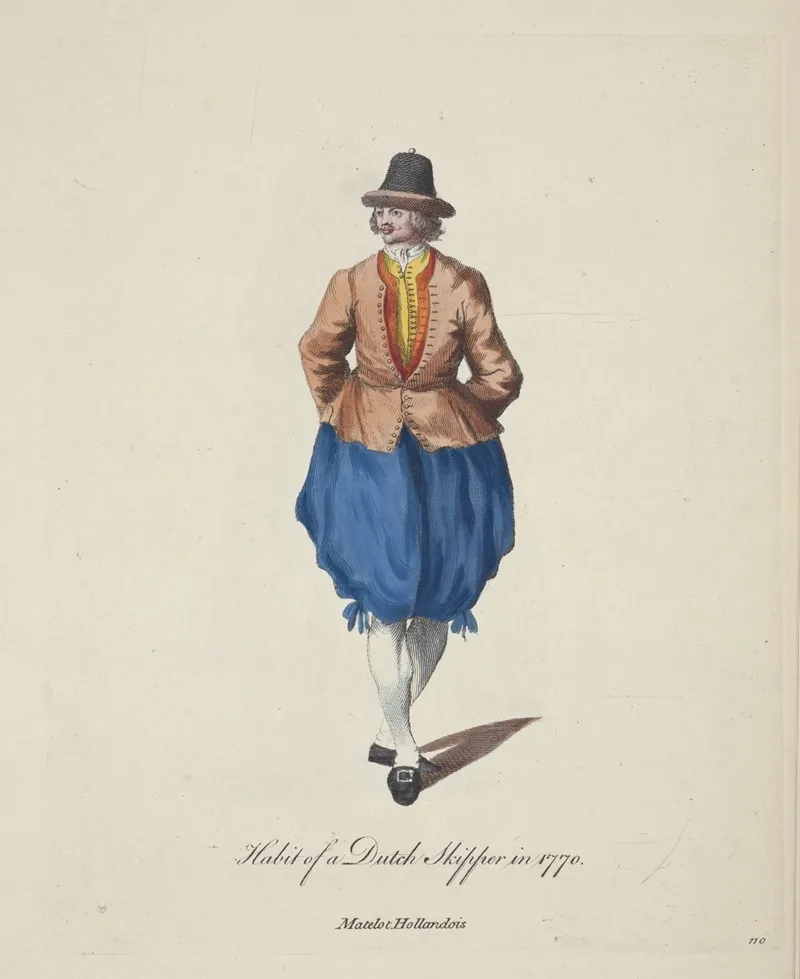 Habit Of A Dutch Skipper In 1770 Matelot Hollandois