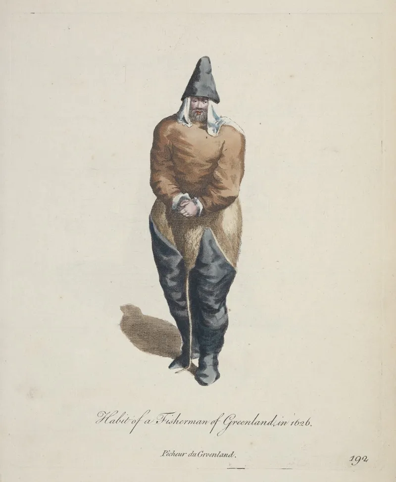 Habit Of A Fisherman Of Greenland In 1626 Pecheur De Groenland