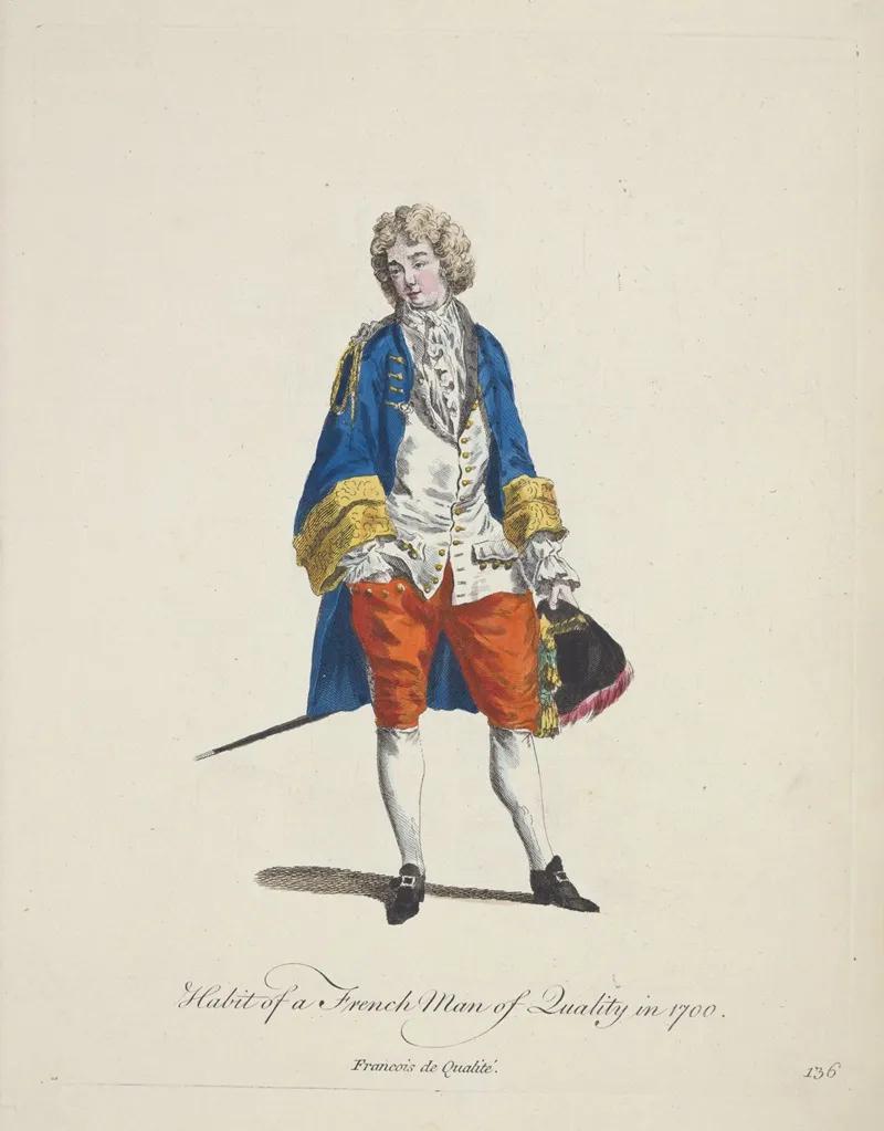 Habit Of A French Man Of Quality In 1700 Francois De Qualite
