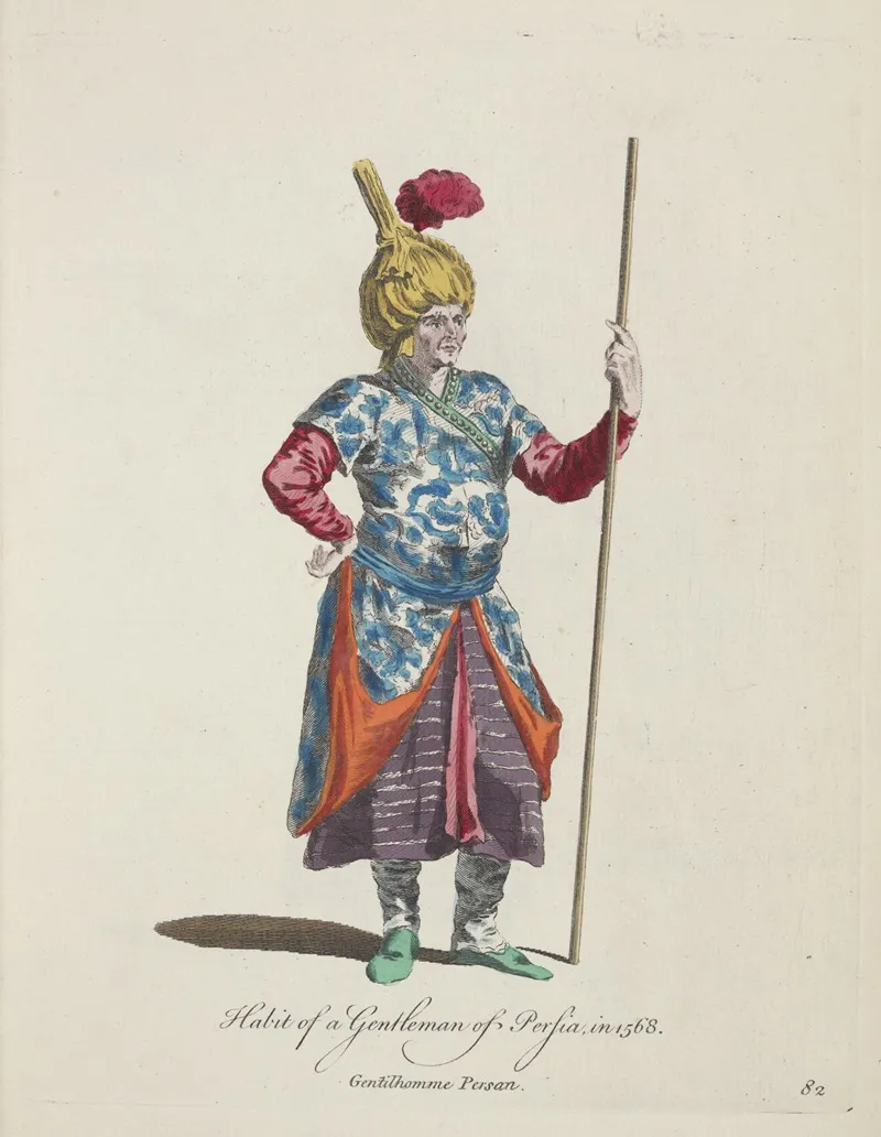 Habit Of A Gentleman Of Persia In 1568 Gentilhomme Persan