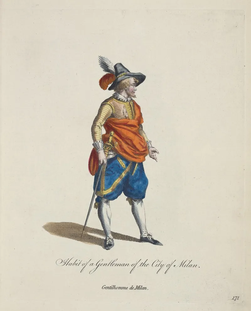 Habit Of A Gentleman Of The City Of Milan Gentilhomme De Milan