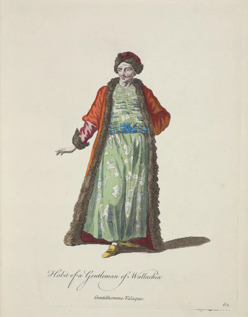 Habit Of A Gentleman Of Wallachia Gentilhomme Valaque
