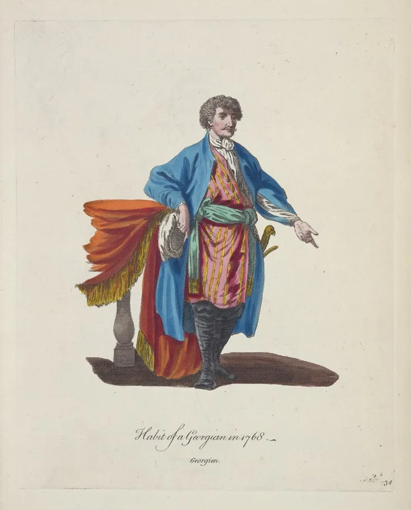 Habit Of A Georgian In 1768 Georgien