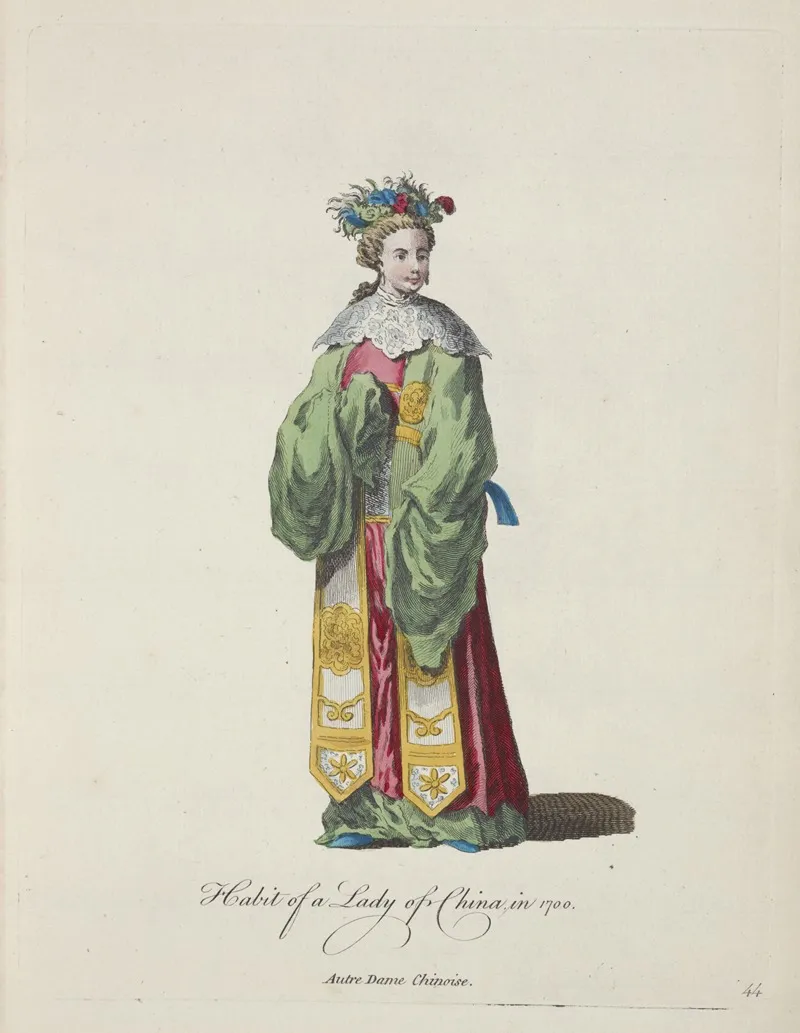 Habit Of A Lady Of China In 1700 Autre Dame Chinoise