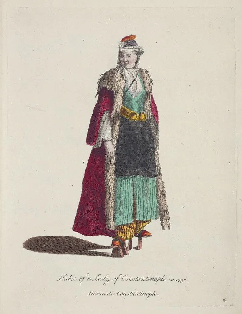 Habit Of A Lady Of Constantinople In 1750 Dame De Constantinople