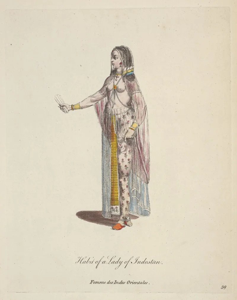 Habit Of A Lady Of Indostan Femme Des Indes Orientales 2
