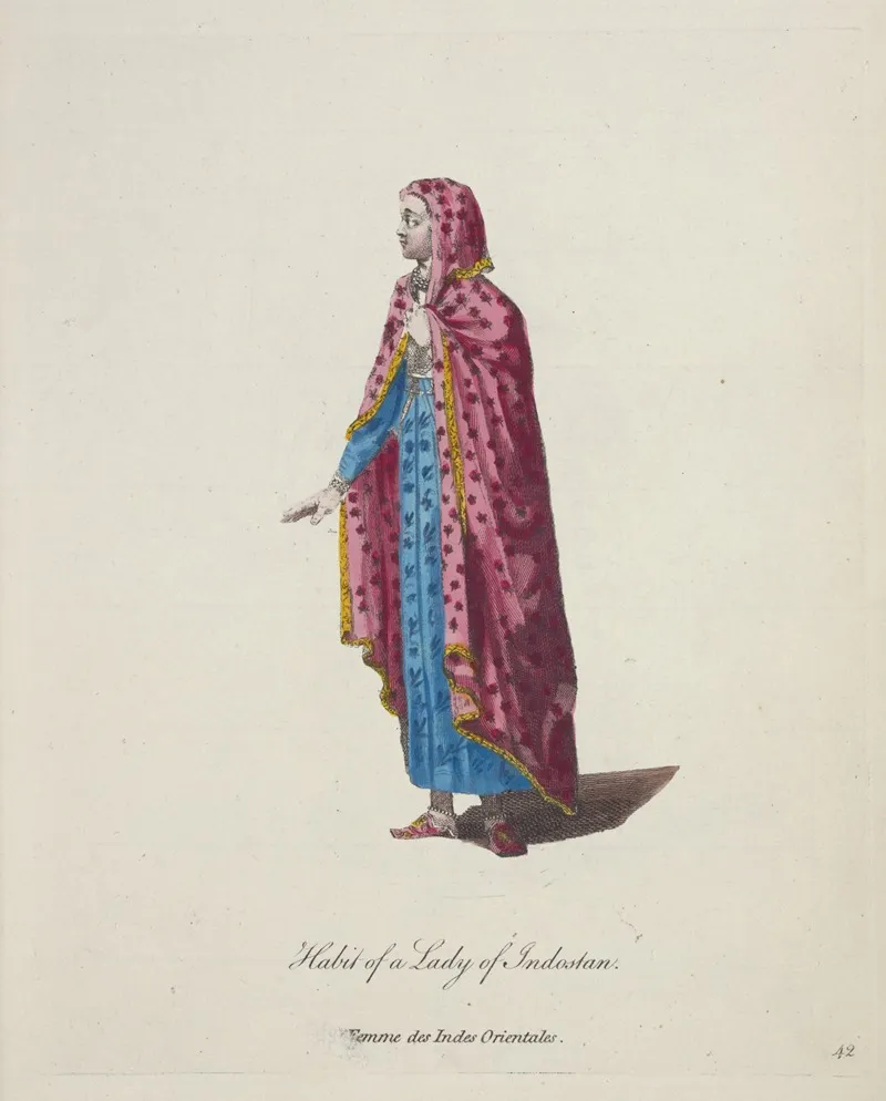 Habit Of A Lady Of Indostan Femme Des Indes Orientales 5