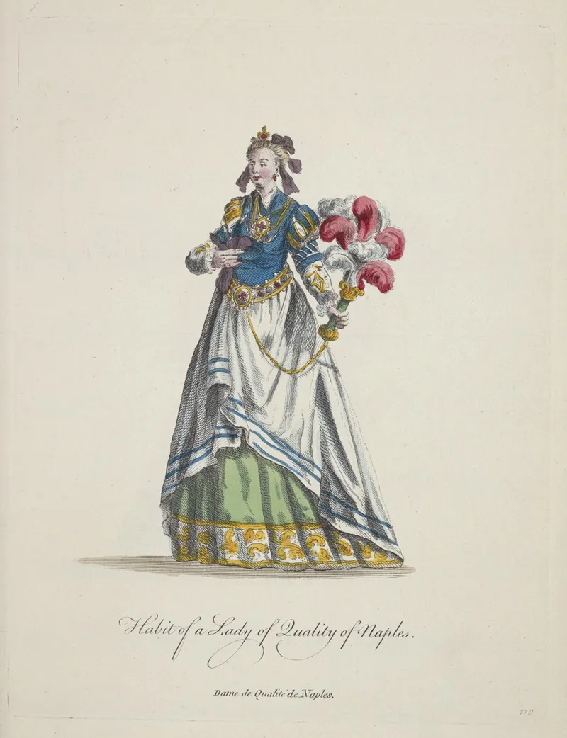Habit Of A Lady Of Quality Of Naples Dame De Qualiite De Naples