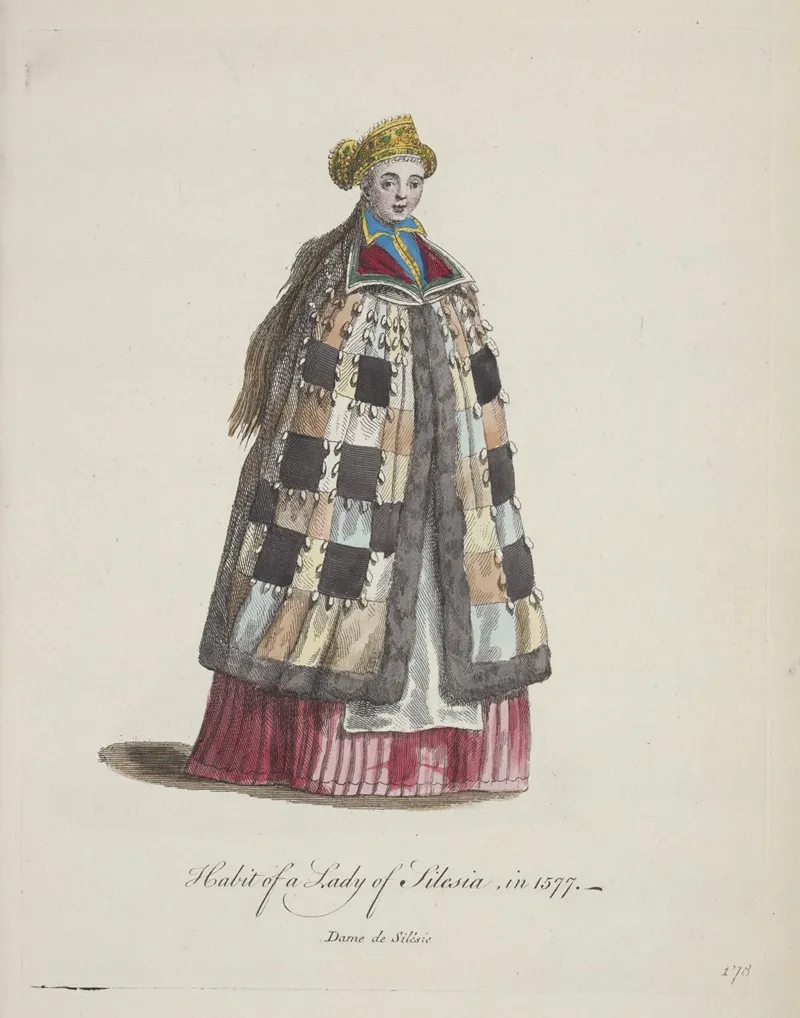 Habit Of A Lady Of Silesia In 1577 Dame De Silesie