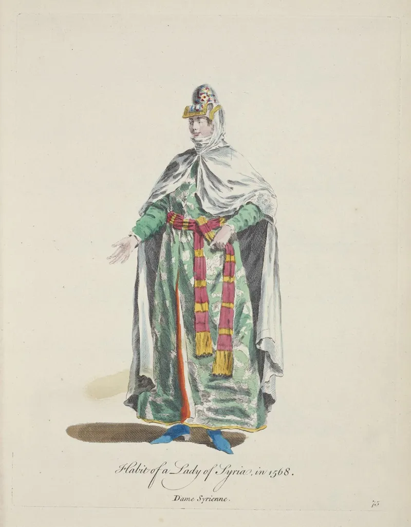 Habit Of A Lady Of Syria In 1568 Dame Syrienne