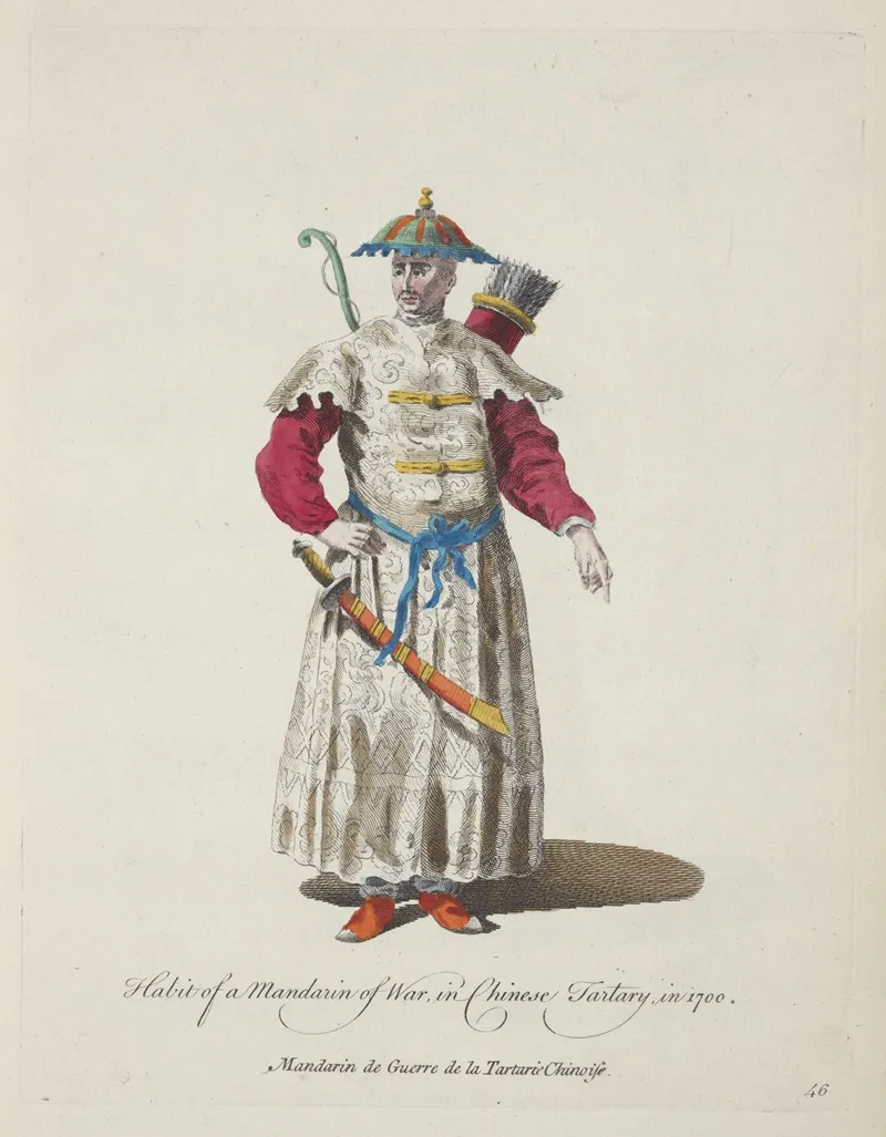 Habit Of A Mandarin Of War In Chinese Tartary In 1700 Mandarin De Guerre De La Tartarie Chinoise