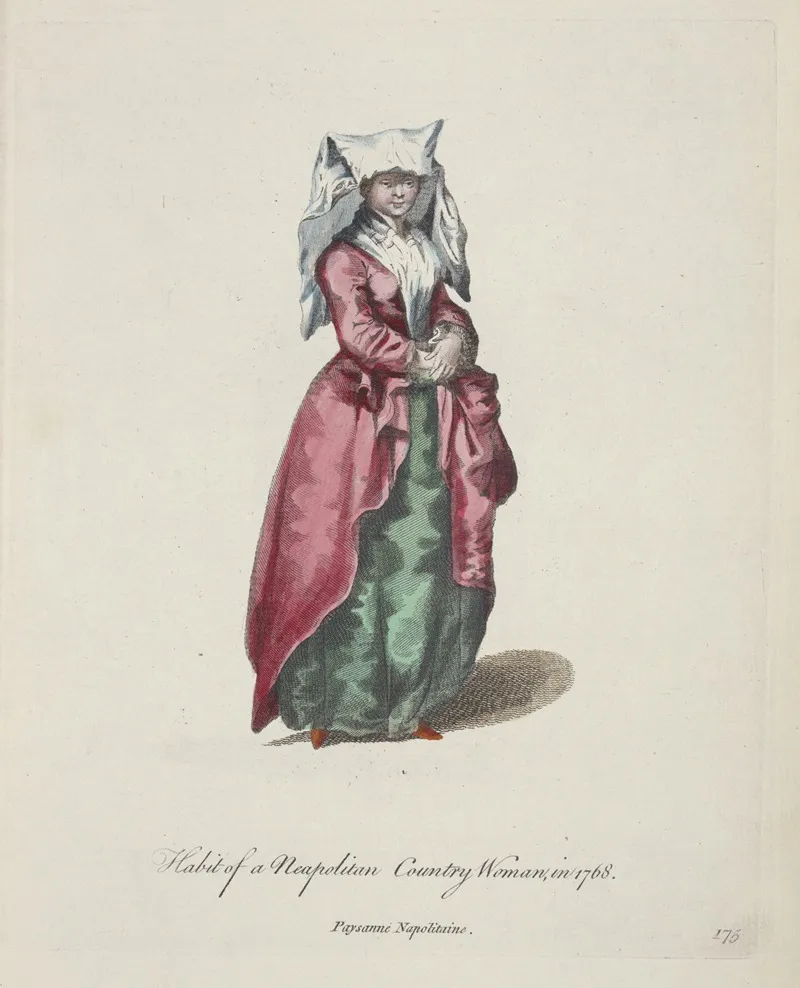 Habit Of A Neapolitan Country Woman In 1768 Paysanne Napolitaine