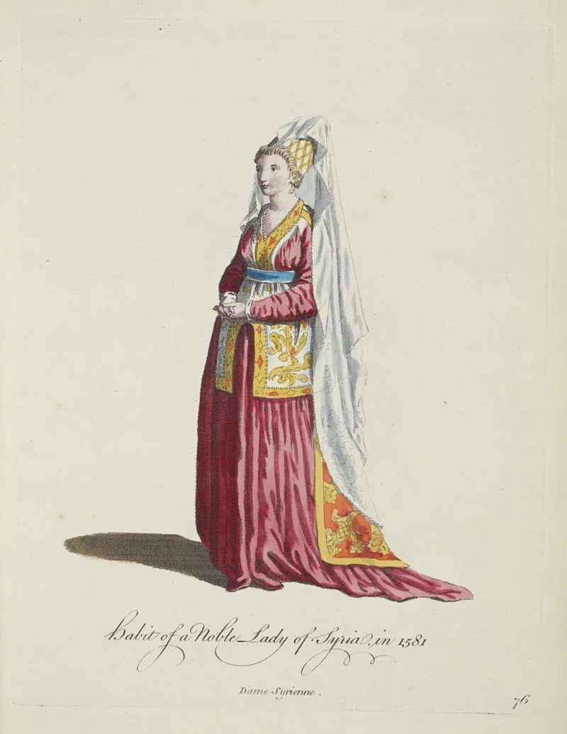 Habit Of A Noble Lady Of Syria In 1581 Dame Syrienne