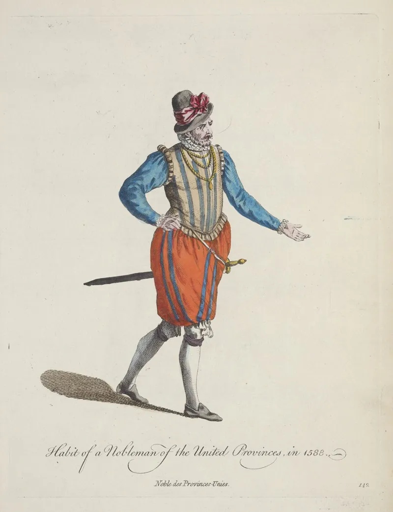 Habit Of A Nobleman Of The United Provinces In 1588 Noble Des Provinces Unies