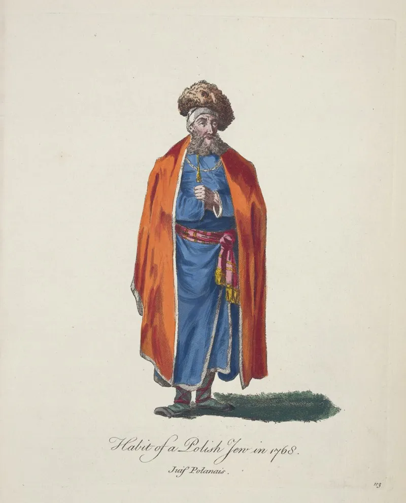 Habit Of A Polish Jew In 1768 Juif Polanais