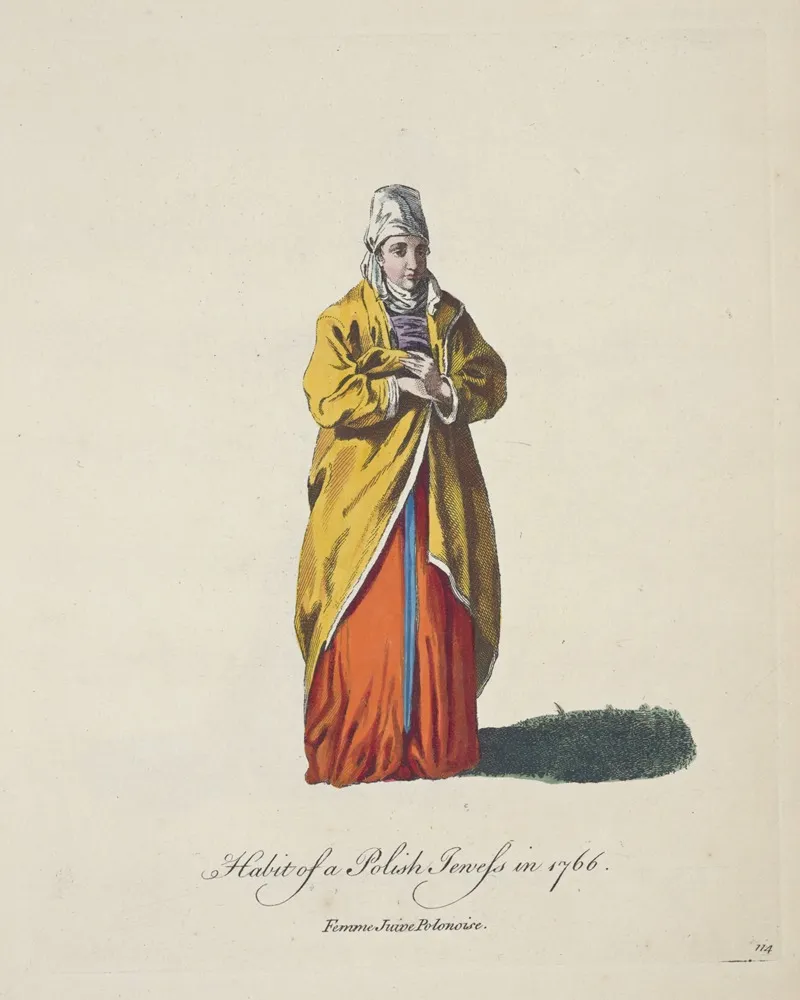 Habit Of A Polish Jewess In 1766 Femme Juixe Polonoise