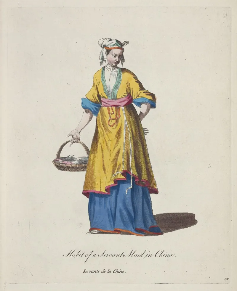 Habit Of A Servant Maid In China Servante De La Chine