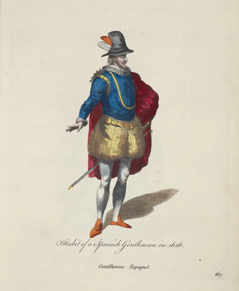 Habit Of A Spanish Gentleman In 1626 Gentilhomme Espagnol