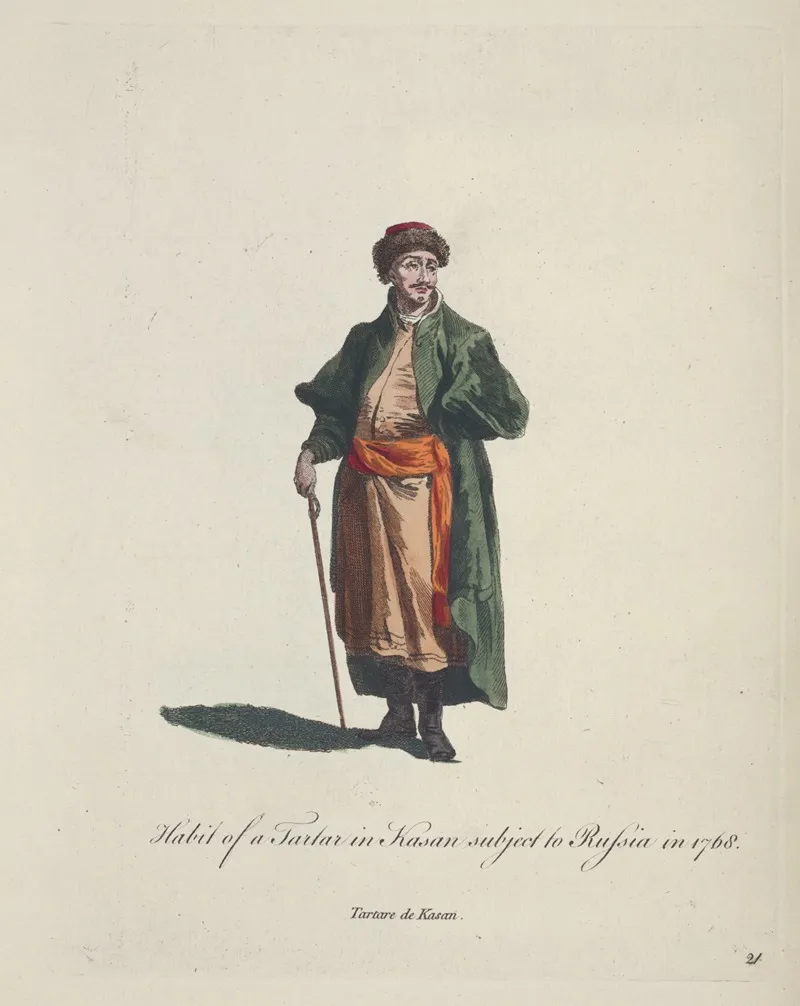 Habit Of A Tartar In Kasan Subject To Russia In 1768 Tartare De Kasan