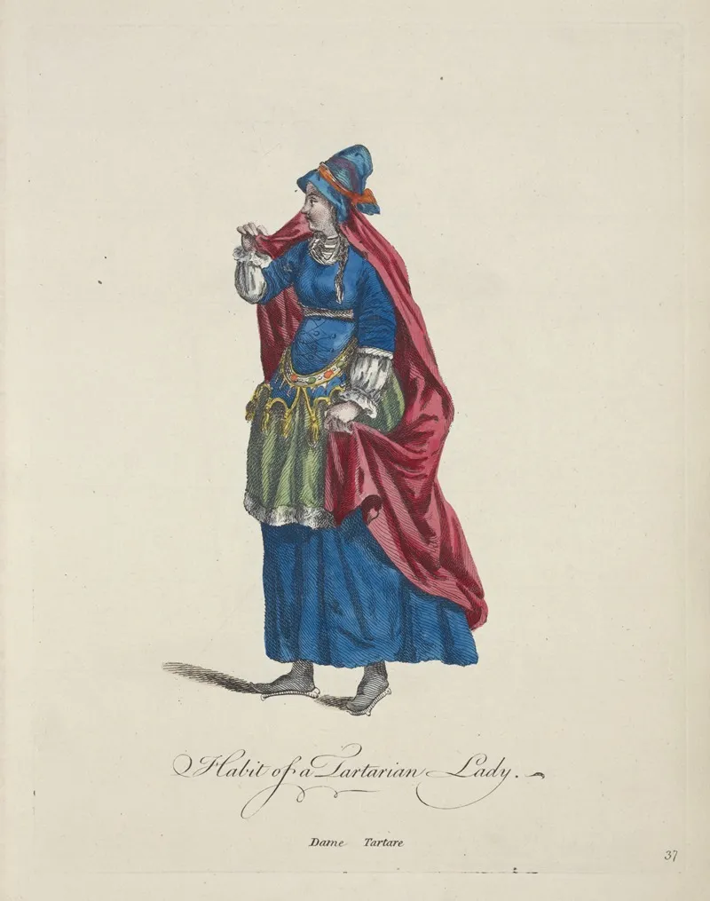 Habit Of A Tartarian Lady Dame Tartare