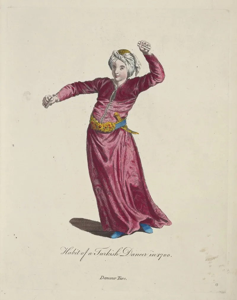 Habit Of A Turkish Dancer In 1700 Danceur Turc