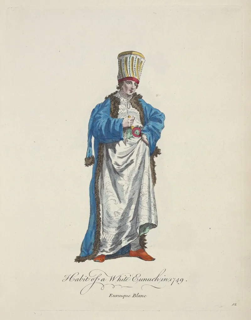Habit Of A White Eunuch In 1749 Eunuque Blanc